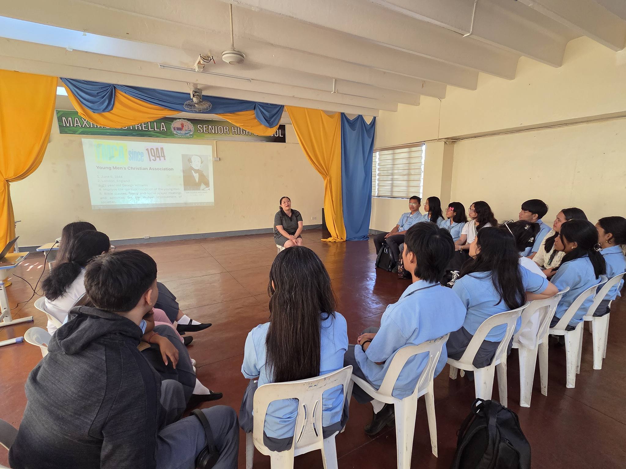 YMCA young leaders participating in a group program